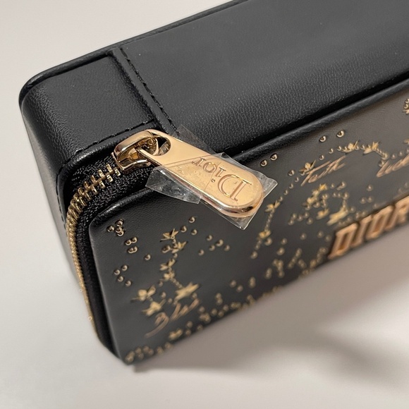 Dior Black Gold Clutch bag Case Beauty Holiday Jewel Lipstick Coffret Limited - Picture 6 of 13
